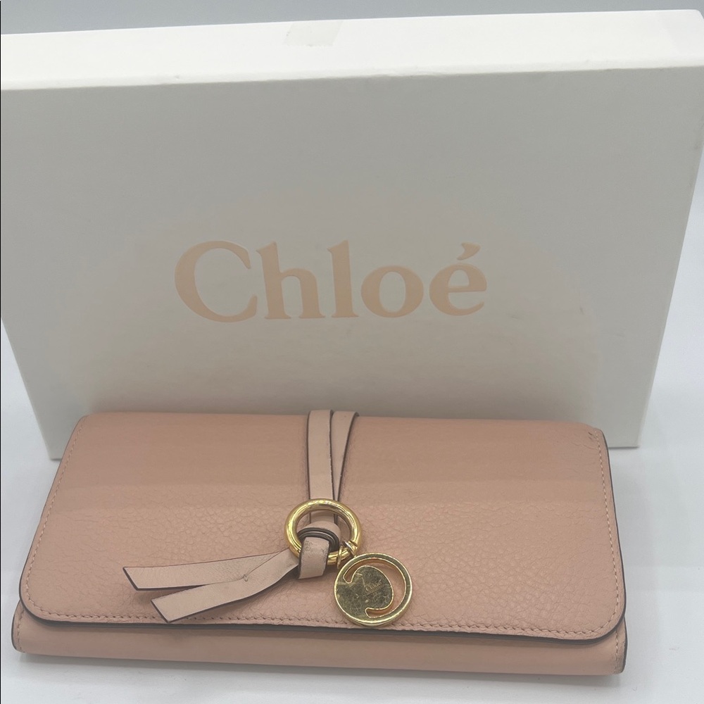 Chloe Alphabet Pink Leather‎ Wallet